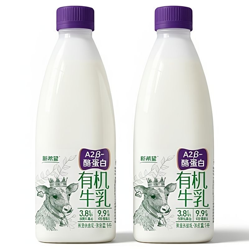 新希望塑桶A2β-酪蛋白鲜牛奶1L/瓶